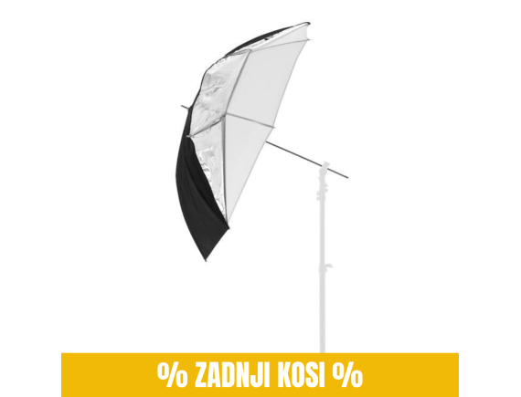 Manfrotto Dežnik ALL IN ONE 99cm  Srebrn/Bel - LASTOLU4537F